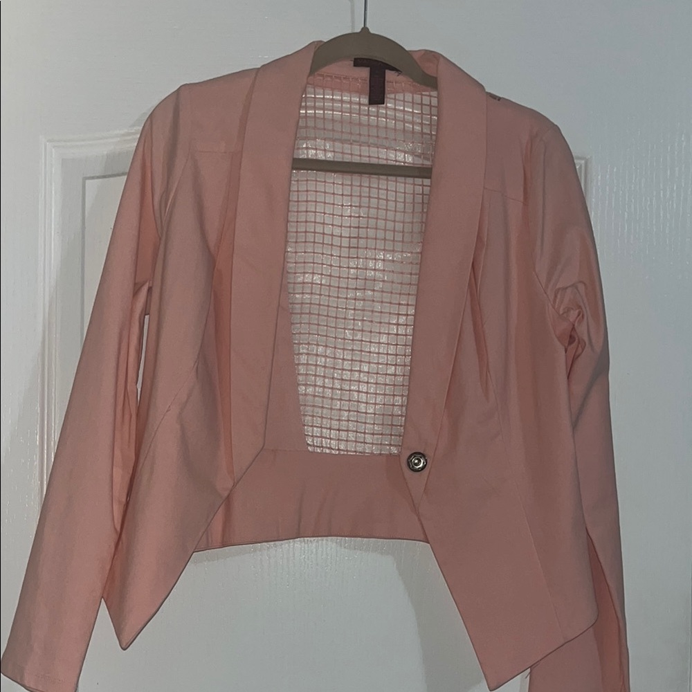 Women's Pink Blazer Jacket